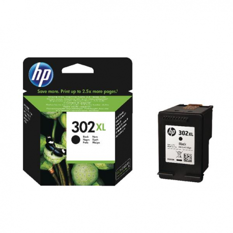 HP Μελάνι Inkjet No.302XL Black (F6U68AE)