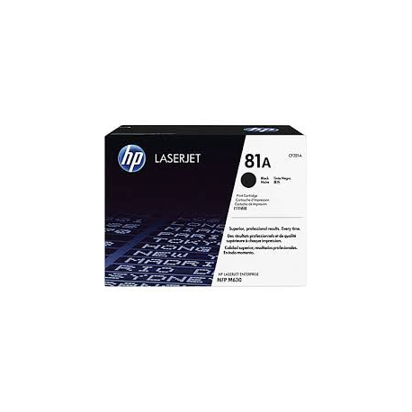 Toner HP No 81A Black CF281A 10.500 Pgs