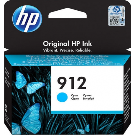 HP Μελάνι Inkjet No.912 Cyan (3YL77AE)
