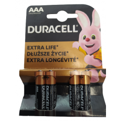 Αλκαλικές Μπαταρίες Duracell AAA 1.5V 4τμχ