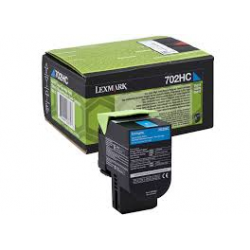 Toner Lexmark 702HC Cyan 70C2HC0 3.000 Pgs